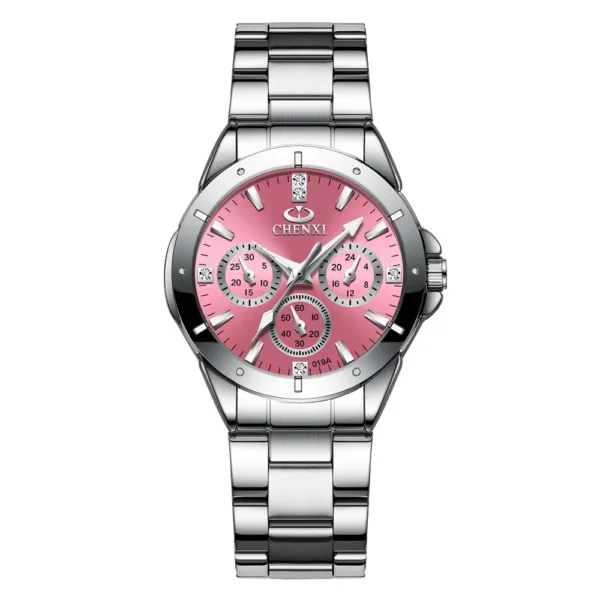 Fashion Women Watches Luxury High Quality Diamond Luminous Ladies Watch Stainless Steel Waterproof Quartz Female Wristwatch 8