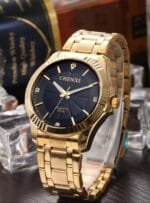 CHENXI 050 Luxury Gold Couple Watch Set Elegant Design, Quartz Movement - Image 2