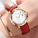 CHENXI 317 Elegant Leather Watch with Date Display - Image 3