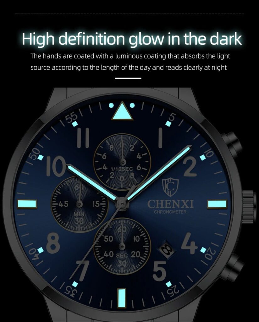 CHENXI Watch Stainless Steel Chronograph – CHENXI WATCHES