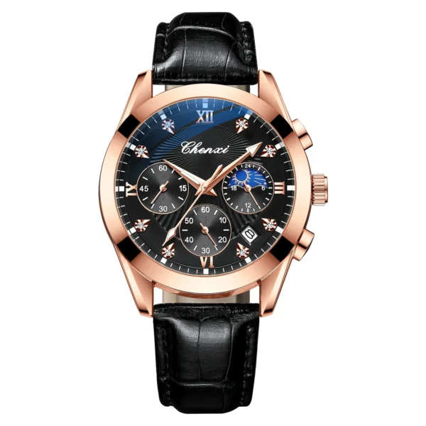 CX-903 CHENXI Watches For Men Sport Chronograph Waterproof Quartz Wrist Watch Male Fashion Leather Strap Business Watches 7
