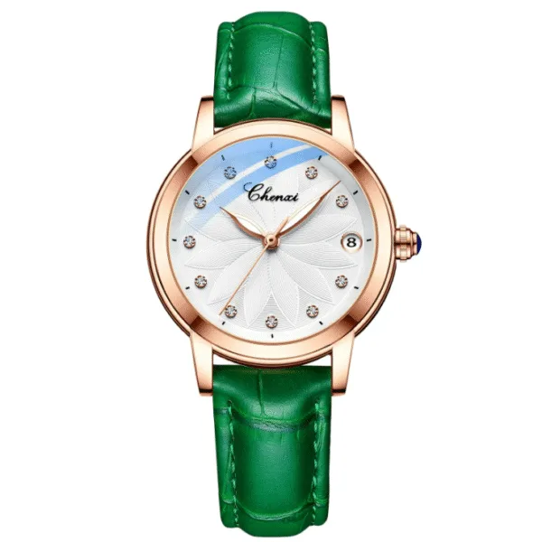 CHENXI 8833 Women's Fashion Automatic Diamond Mens Inlaid Waterproof Luminous Calendar Mechanical Watch Mechanical-watch 9