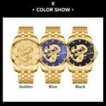 CHENXI Luxury Golden Quartz Watch Dragon 6