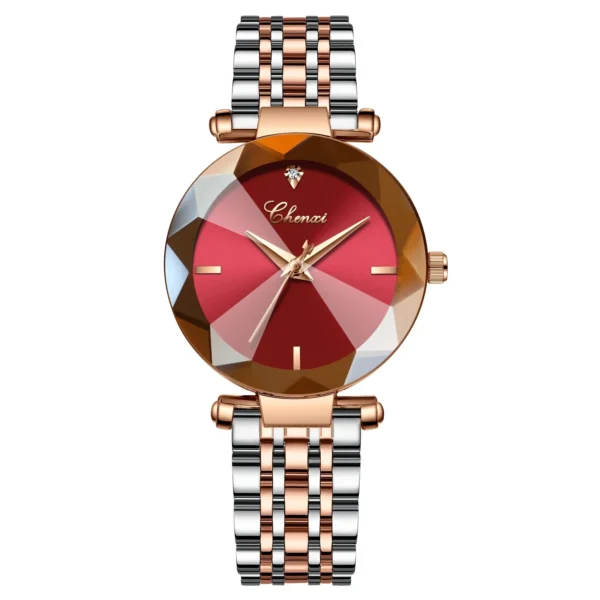 CX-309 CHENXI Women Rose Gold Watches Top Luxury Brand Waterproof Clock Quartz Watch Ladies Stainless Steel Wrist Watch Reloj 9