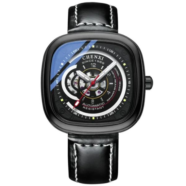 CHENXI 8824N Dawn Square Hollow Out Full-automatic Men's High-end Brand Luminous Automatic Mechanical Mens Luxury Watches Watch 7
