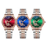 CHENXI Rose Gold Automatic Mechanical Luxury 6