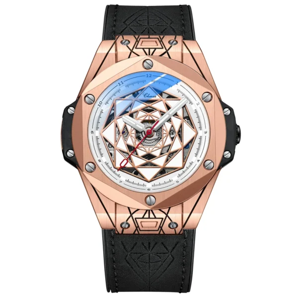 CHENXI New Men Automatic Business Watch Luxury Brand Fashion Leather Waterproof Mechanical Tourbillon Wristwatch Mens Watches 13