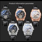 CHENXI Mechanical Watch Casual Leather Tourbillon 5