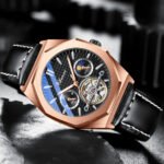 CHENXI Mechanical Watch Casual Leather Tourbillon 2