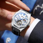 CHENXI Mechanical Watch Casual Leather Tourbillon 4