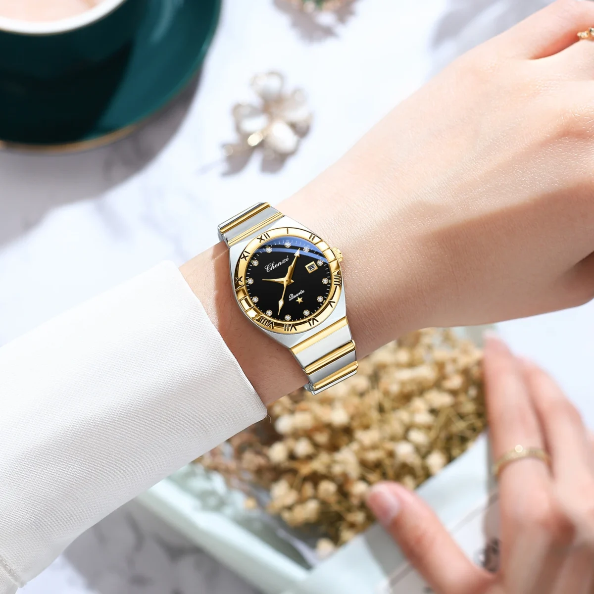 CHENXI Quartz Classic Waterproof Luminous Watch 3