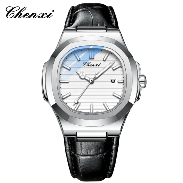 New Watches for Men Classic Simple Business Wristwatch CHENXI Leather Watch Gifts for Men High Quality Luminous Waterproof Clock 7
