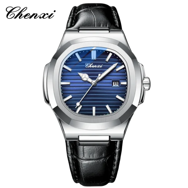 New Watches for Men Classic Simple Business Wristwatch CHENXI Leather Watch Gifts for Men High Quality Luminous Waterproof Clock 8