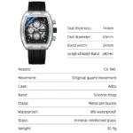 CHENXI Men's Sport Wristwatch Chronograph 5