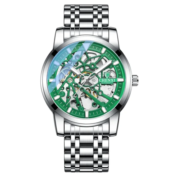 CHENXI Mens Watches Tourbillon Waterproof Automatic Mechanical Watch Men Top Brand Luxury Stainless Steel Business Wristwatch 15