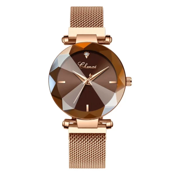 CHENXI Brand Gem Cut Geometry Clock Wristwatches Ladies Luxury Quartz Watches Women's Dress Watch Woman Relogio Feminino 4 Color 10