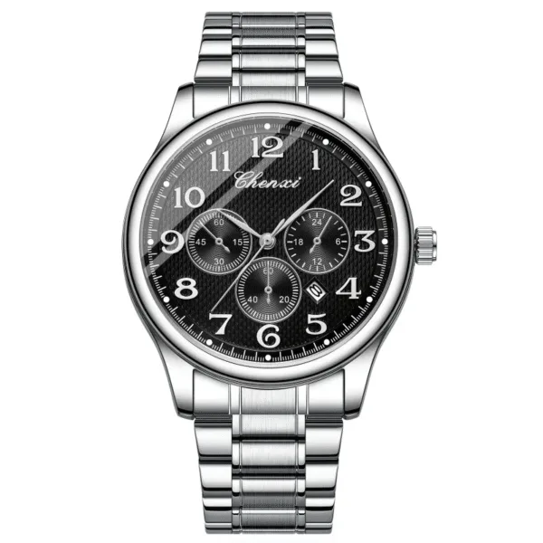 CHENXI 011 Elegant Men's Quartz Watch Business Calendar Luminous Waterproof Stainless Steel Strap Sports Casual Watches for Men 8