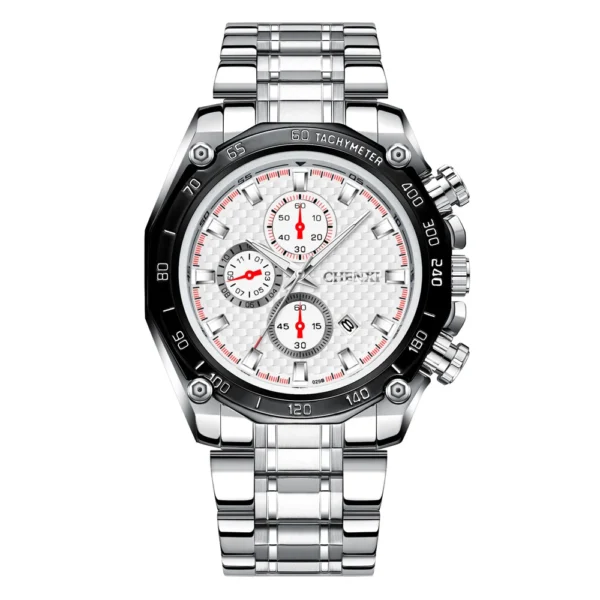 CHENXI New Fashion Watches Men's Top Brand Luxury Waterproof Full Steel Watch Men Quartz Date Clock Military Sport Wristwatch 9
