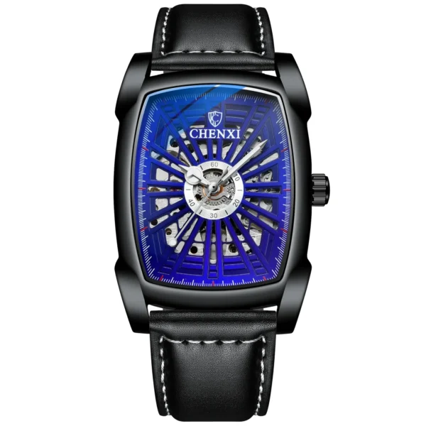 NEW CHENXI Fashion Square Dial Mens Watches Automatic Mechanical Wristwatch Waterproof Luminous Men All Steel Quartz Watch 8