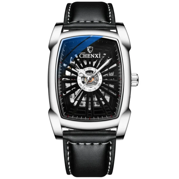 NEW CHENXI Fashion Square Dial Mens Watches Automatic Mechanical Wristwatch Waterproof Luminous Men All Steel Quartz Watch 13