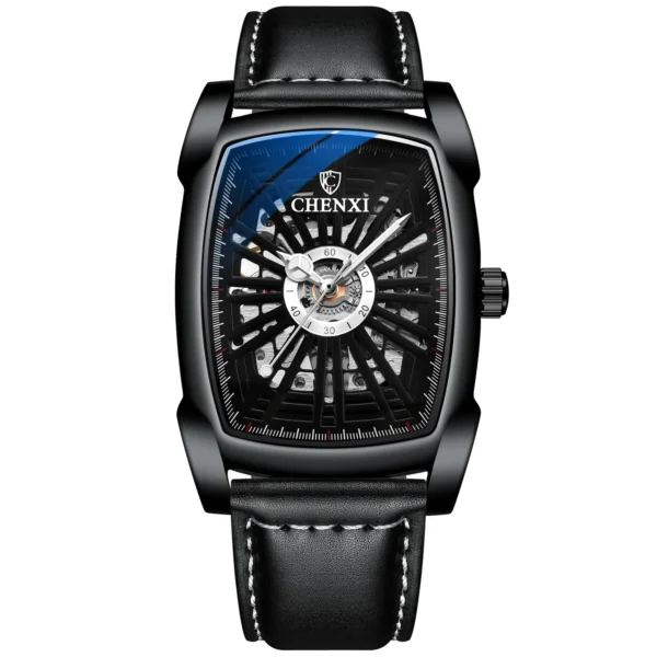 NEW CHENXI Fashion Square Dial Mens Watches Automatic Mechanical Wristwatch Waterproof Luminous Men All Steel Quartz Watch 7