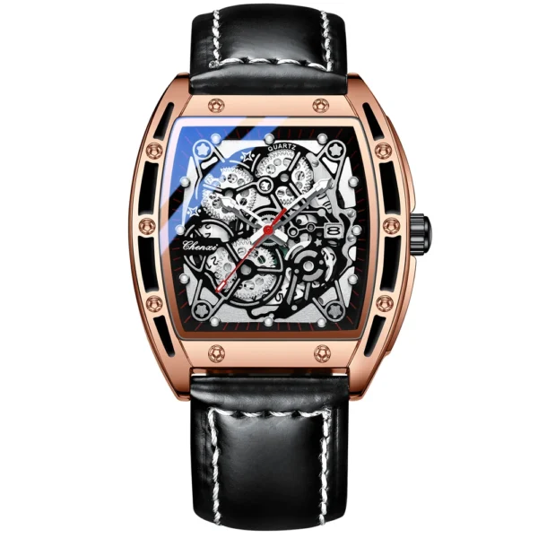 CHENXI Original Men Watch Top Brand Business Date Quartz Mens Watches Leather Waterproof Calendar Wristwatches Male Clock 7