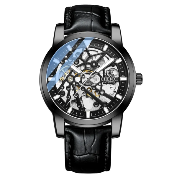 CHENXI Mens Watches Tourbillon Waterproof Automatic Mechanical Watch Men Top Brand Luxury Stainless Steel Business Wristwatch 7