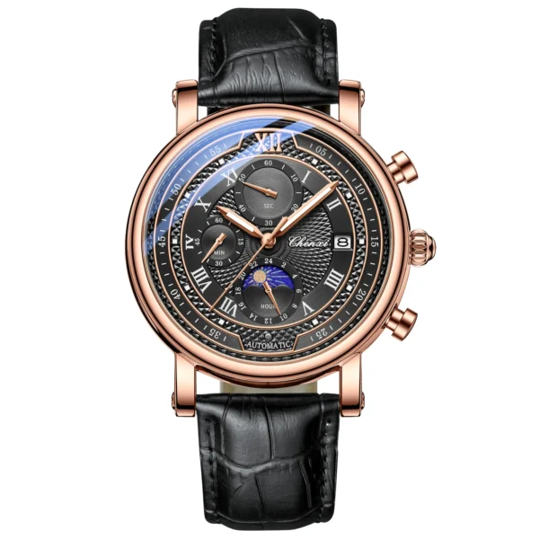 New Men's Chronograph Watch Top CHENXI Brand Casual Fashion Watches Sport Military Leather Quartz Wristwatches Business Male Clo 10