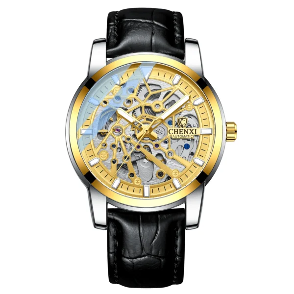 CHENXI Mens Watches Tourbillon Waterproof Automatic Mechanical Watch Men Top Brand Luxury Stainless Steel Business Wristwatch 8
