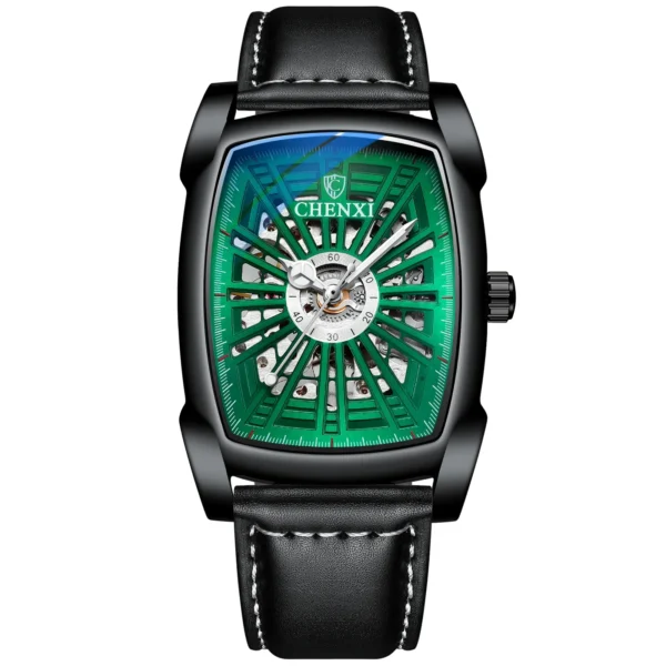 NEW CHENXI Fashion Square Dial Mens Watches Automatic Mechanical Wristwatch Waterproof Luminous Men All Steel Quartz Watch 14