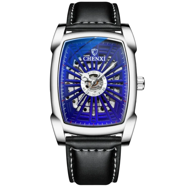 NEW CHENXI Fashion Square Dial Mens Watches Automatic Mechanical Wristwatch Waterproof Luminous Men All Steel Quartz Watch 15