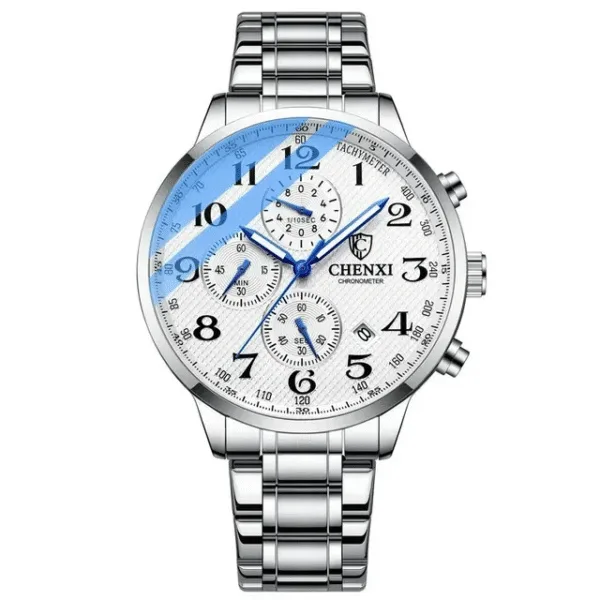 CHENXI 947 Man WristWatch Business Chronograph Men Watch Genuine Leather Sport Male Clock 12