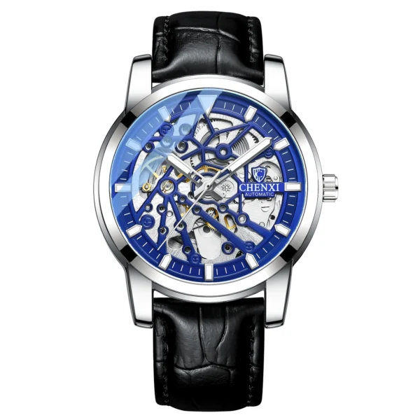 CHENXI Mens Watches Tourbillon Waterproof Automatic Mechanical Watch Men Top Brand Luxury Stainless Steel Business Wristwatch 12