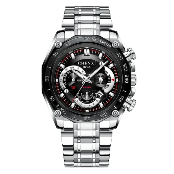 CHENXI New Fashion Watches Men's Top Brand Luxury Waterproof Full Steel Watch Men Quartz Date Clock Military Sport Wristwatch 7