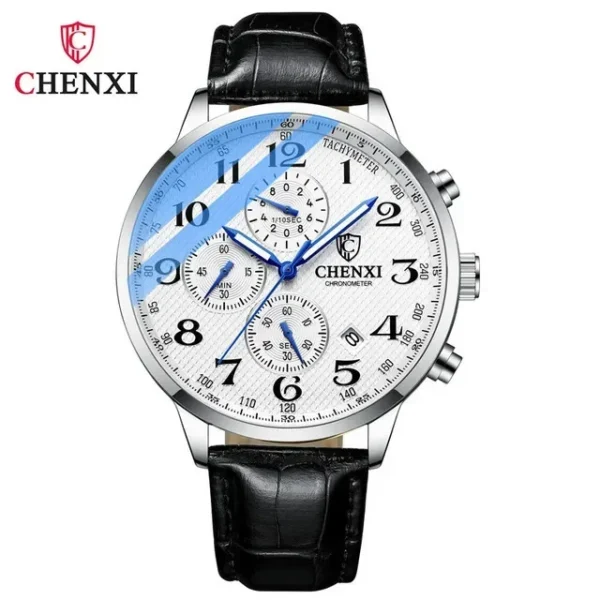 CHENXI 947 Man WristWatch Business Chronograph Men Watch Genuine Leather Sport Male Clock 10