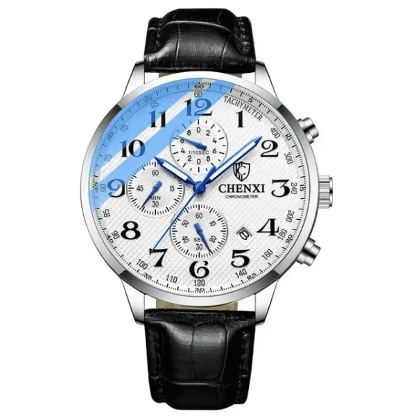 CHENXI 947 Man WristWatch Business Chronograph Men Watch Genuine Leather Sport Male Clock 10