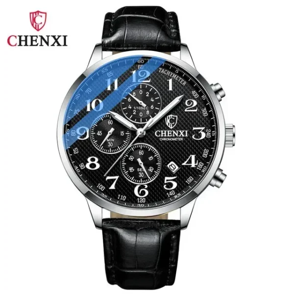 CHENXI 947 Man WristWatch Business Chronograph Men Watch Genuine Leather Sport Male Clock 7