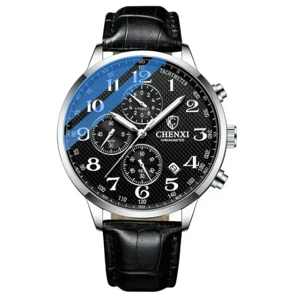 CHENXI 947 Man WristWatch Business Chronograph Men Watch Genuine Leather Sport Male Clock 7