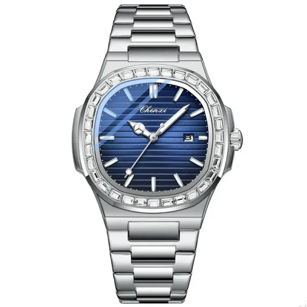 New CHENXI Watch Men's Wristwatch Original Waterproof Luminous Quartz Watches Stainless Steel Clock Gifts For Men 8
