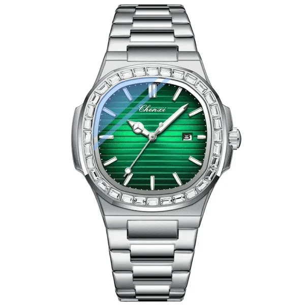 New CHENXI Watch Men's Wristwatch Original Waterproof Luminous Quartz Watches Stainless Steel Clock Gifts For Men 7