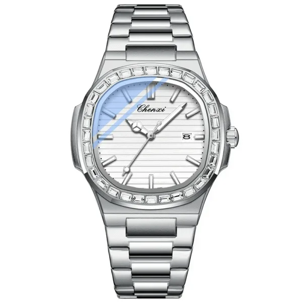 New CHENXI Watch Men's Wristwatch Original Waterproof Luminous Quartz Watches Stainless Steel Clock Gifts For Men 11