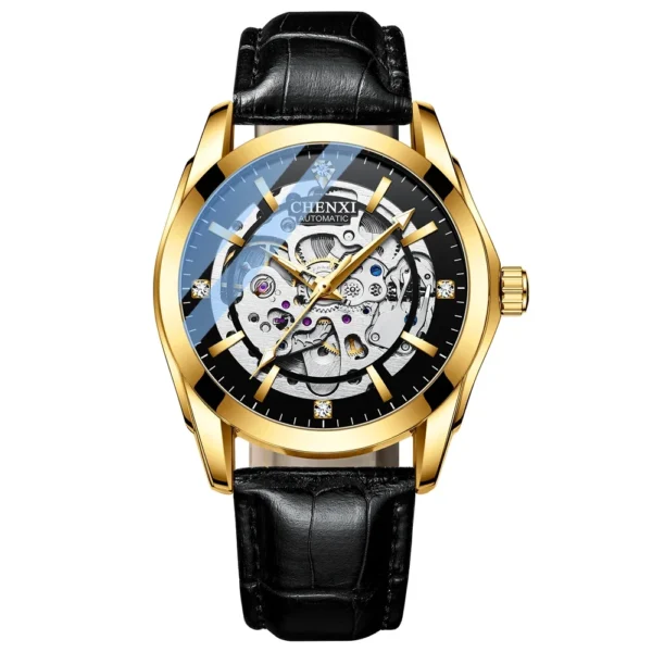 CX-8821 CHENXI Brand Watch Men Automatic Mechanical Tourbillon Movement Clock Business Waterproof Luminous Wrist Watch Relogio 8