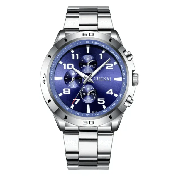 CHENXI Top Luxury Brand Men Analog Quartz Watches Fashion Waterproof Stainless Steel Watch Sport Mens Casual Date Wristwatches 12