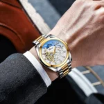 CHENXI 8811 Men's Waterproof Luminous Diamond Inlaid Full-automatic Hollow Mechanical Watch Wholesale 3