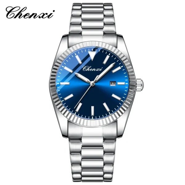 CHENXI Business Style Luxury Men Watch Stainless Steel Quartz Waterproof Wristwatch Luminous Man Watch Date Relogios Masculino 9