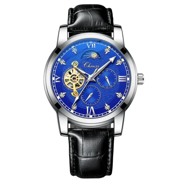 CX-8859 CHENXI Luxury Brand Watch Men Automatic Mechanical Tourbillon Clock Waterproof Leather Business Wristwatches Relogio 7