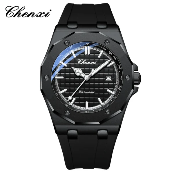 CHENXI 8268 Men's Luxury Watch Top Brand Compact Silicone Waterproof Calendar Night Light Men's Texture Watch Gift reloj hombre 7