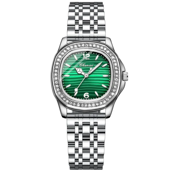 CHENXI Top Brand Luxury Rhinestone Women Watches Dress Waterproof Luminous Quartz Ladies Watch Square Wristwatch Female Reloj 10