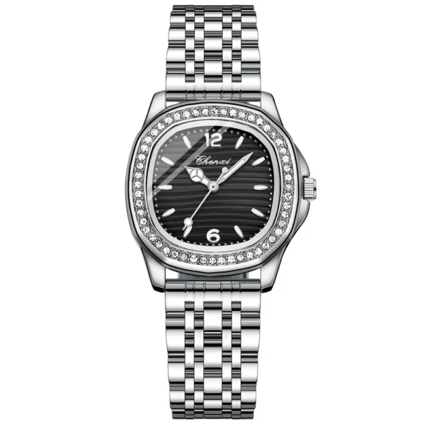 CHENXI Top Brand Luxury Rhinestone Women Watches Dress Waterproof Luminous Quartz Ladies Watch Square Wristwatch Female Reloj 11