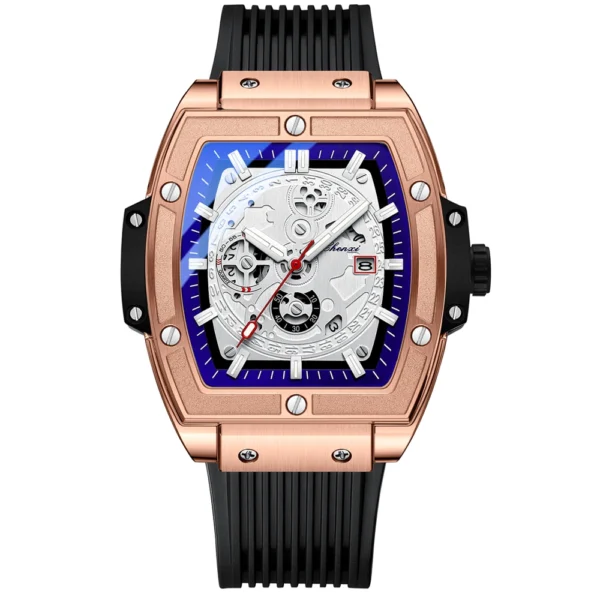 CHENXI Top Brand Popular Men Sports Watch Quartz Luxury Waterproof Silicone Strap WristWatch New Fashion Men's Date Clock 8